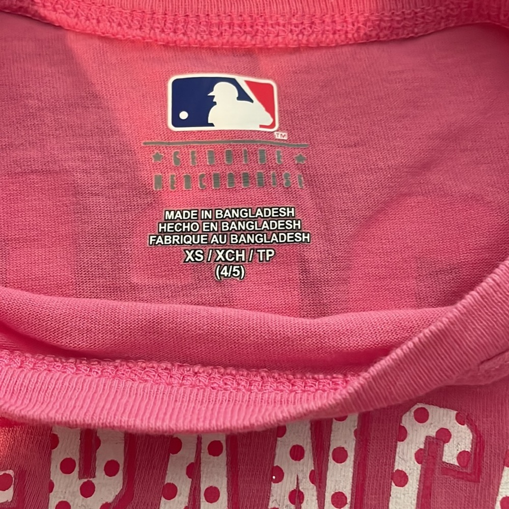 San Francisco Giants (MLB) - Buster Posey 28 - pink t-shirt (kids size 4/5) - Picture 3 of 3